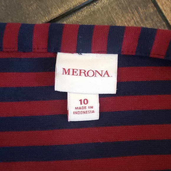 2 for 25.Merona striped jersey pencil skirt. Sz 10 - Picture 3 of 3